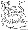 lamina de dibujo para colorear de happy halloween 01
